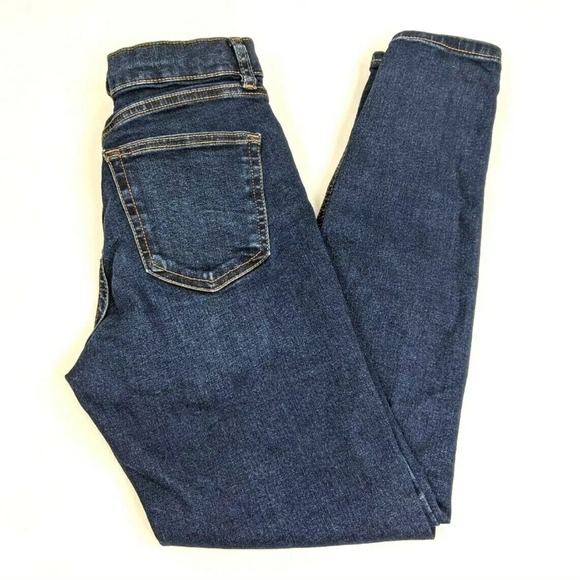 Topshop Denim - Topshop Moto Jamie High Rise Skinny Jeans Dark 26